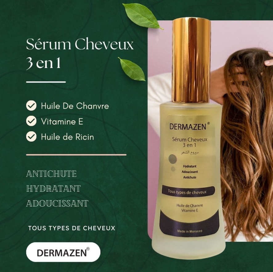 Sérum Cheveux 3 en 1 DERMAZEN