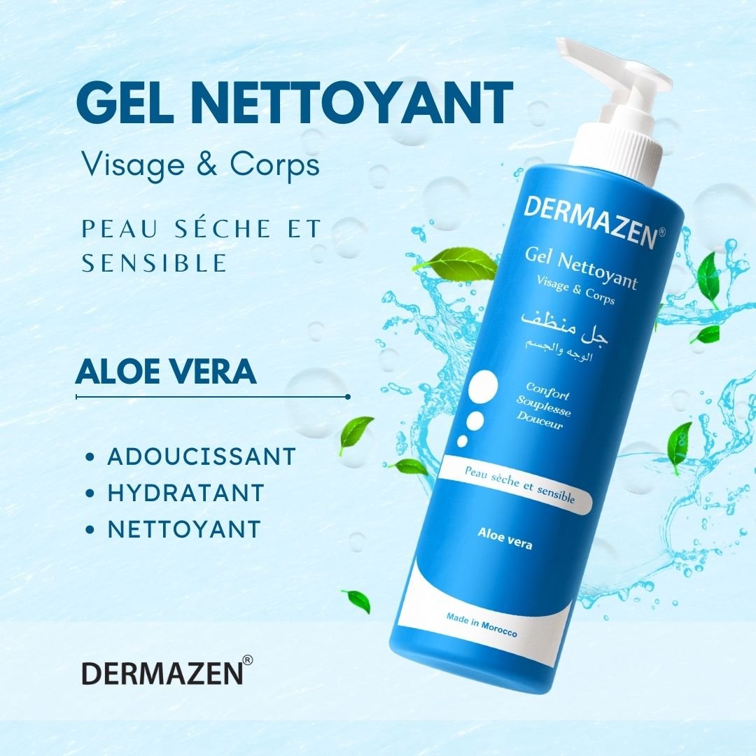 Gel Nettoyant visage et corps DERMAZEN Gel Nettoyant visage et corps DERMAZEN